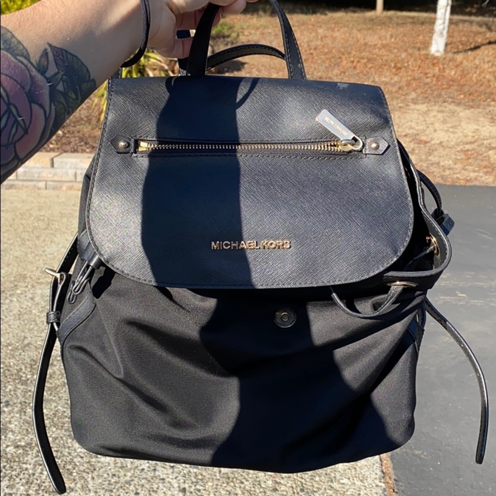 Michael Kors Black Backpack